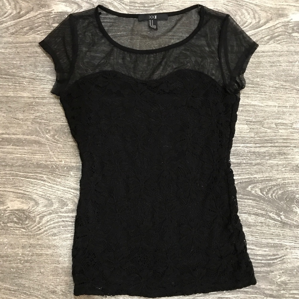 Black Lace Top
